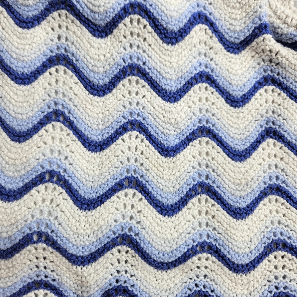 Janie And Jack Striped Crochet Top Size 4 Blue White Resort December 2024 - Picture 2 of 5